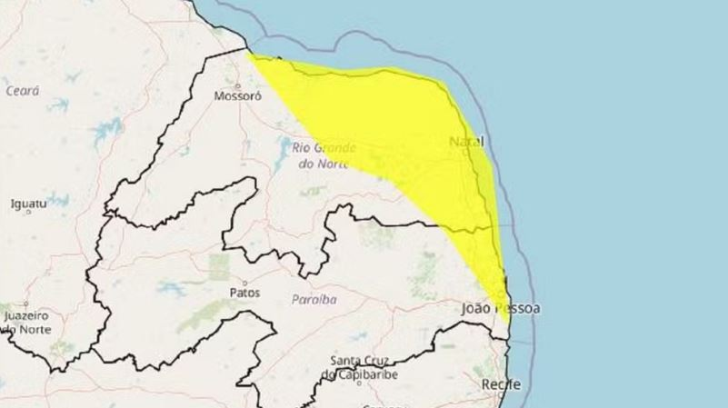 Leia mais sobre o artigo Inmet emite alerta de acumulado de chuvas para 85 cidades do RN